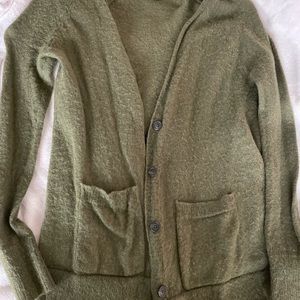 American Eagle Olive Green Cardigan